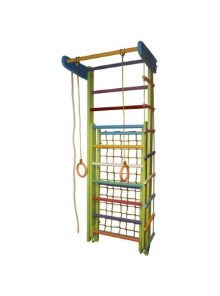 Спортивний куточок-трансформер Райдужний з рукоходом 